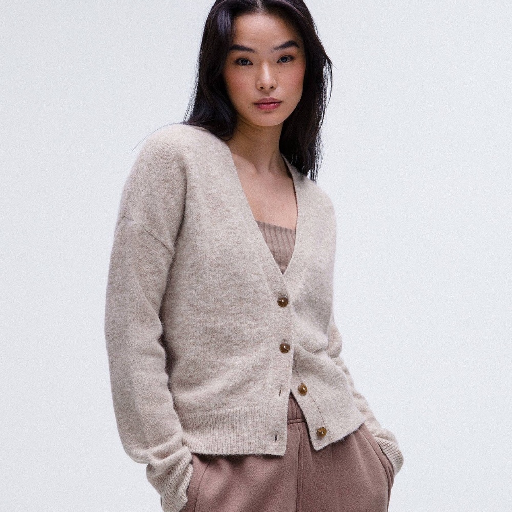 Lululemom Women's Alpaca Wool-Blend Cardigan Sweater In Size S NWT